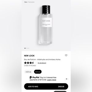 8.5 oz DIOR New Look perfume